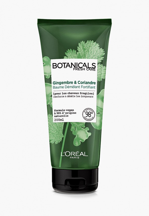 

Бальзам для волос L'Oreal Paris, Прозрачный, "Botanicals Кориандр", для ломких волос, укрепляющий, 200 мл, без парабенов, силиконов и красителей