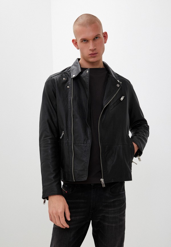 

Куртка кожаная Selected Homme, Черный