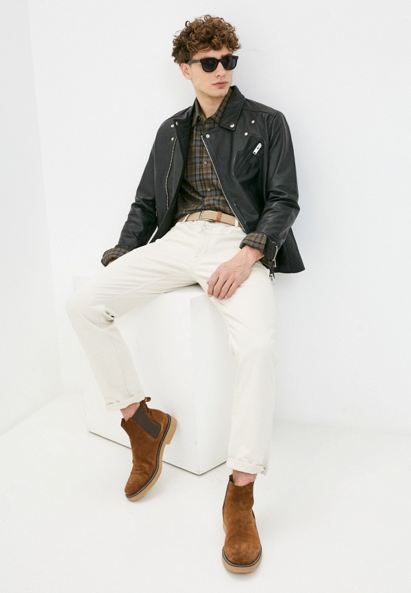 

Куртка кожаная Selected Homme, Черный