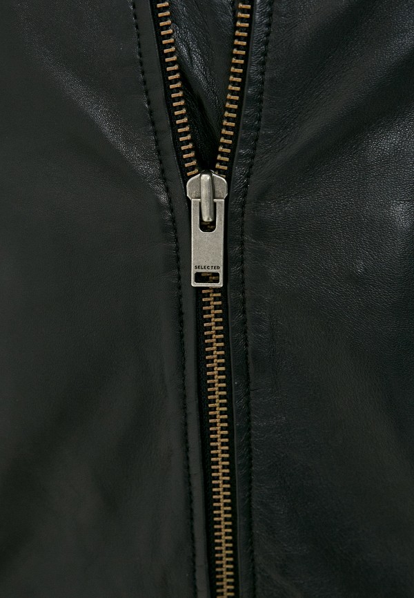 

Куртка кожаная Selected Homme, Черный