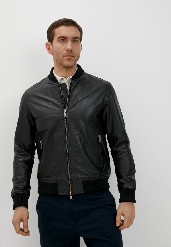 

Куртка кожаная Selected Homme, Черный