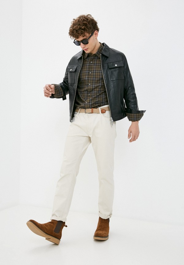 

Куртка кожаная Selected Homme, Черный