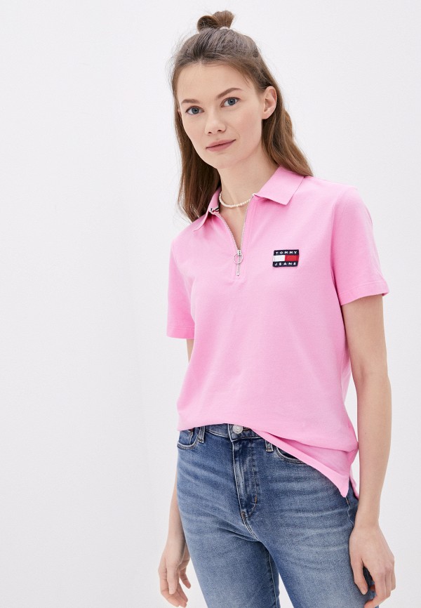 

Поло Tommy Jeans, Розовый