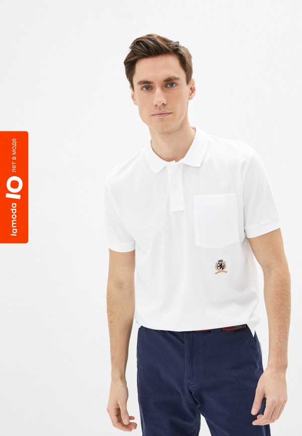

Поло Tommy Hilfiger, Белый, Exclusive for Lamoda TOMMY HILFIGER COLLECTION