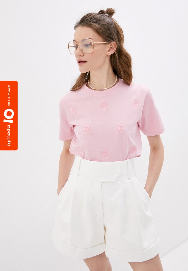 

Футболка Tommy Hilfiger, Розовый, Exclusive for Lamoda TOMMY HILFIGER COLLECTION