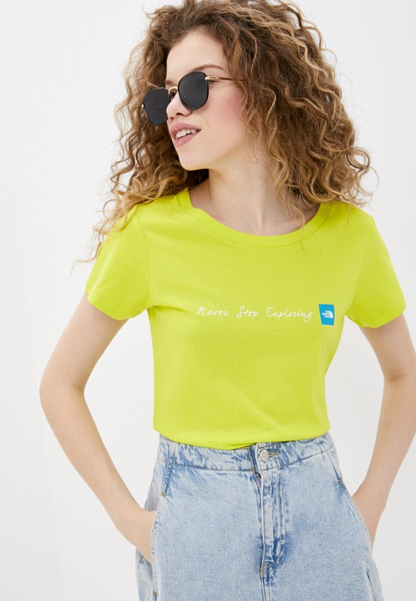

Футболка The North Face, Зеленый, W S/S NSE Tee