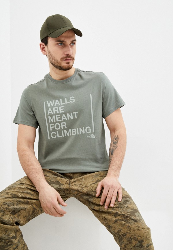 

Футболка The North Face, Хаки, M SS WALLS CLIMB TEE