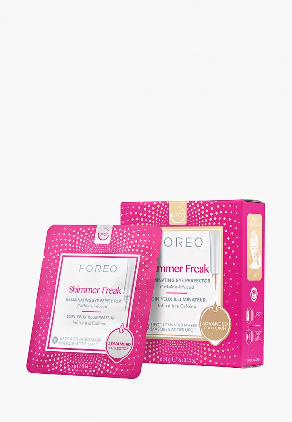 

Набор масок для лица Foreo, Прозрачный, UFO Mask Shimmer Freak, 6 шт. х 4 г