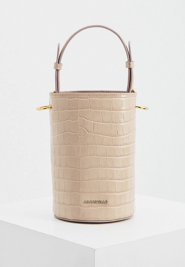 

Сумка Coccinelle, Бежевый, JUDE CROCO SHINY SOFT