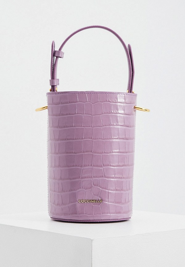 

Сумка Coccinelle, Фиолетовый, JUDE CROCO SHINY SOFT