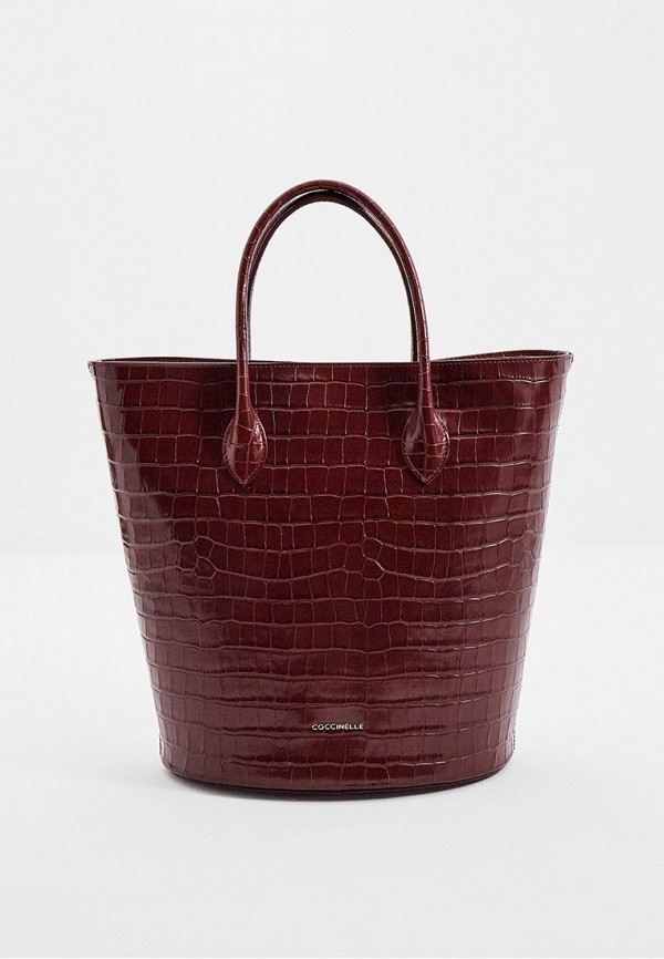 

Сумка Coccinelle, Бордовый, DIANA CROCO SHINY SOFT