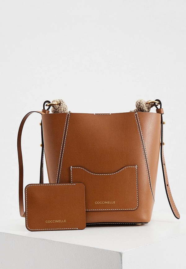 

Сумка Coccinelle, Коричневый, EVASION COWHIDE