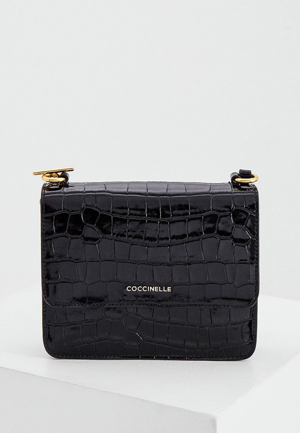 

Сумка Coccinelle, Черный, ANNE CROCO SHINY SOFT