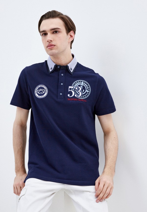 

Поло Denim Culture, Синий, Denim Culture RTLAAC462601