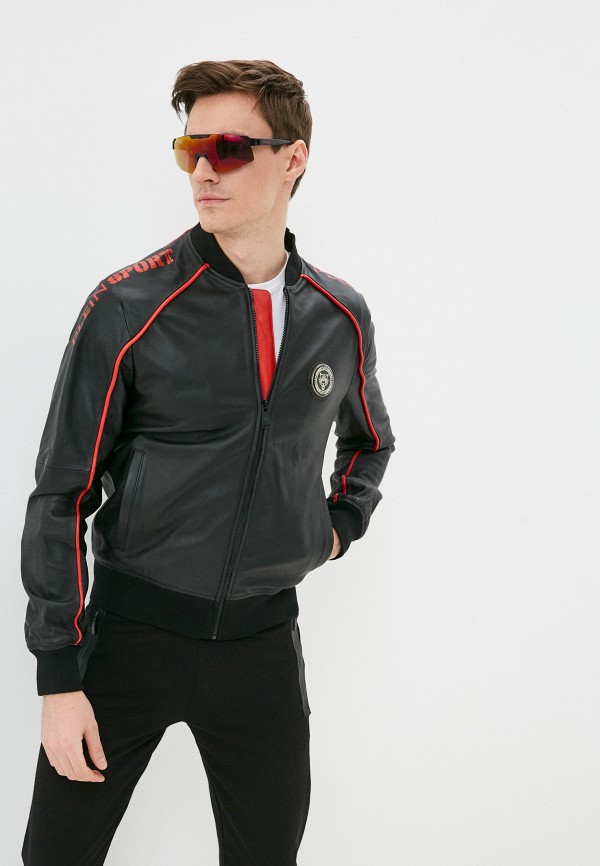 

Куртка кожаная Plein Sport, Черный