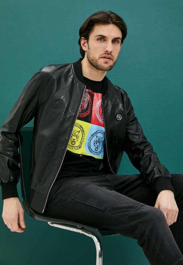 фото Куртка кожаная plein sport