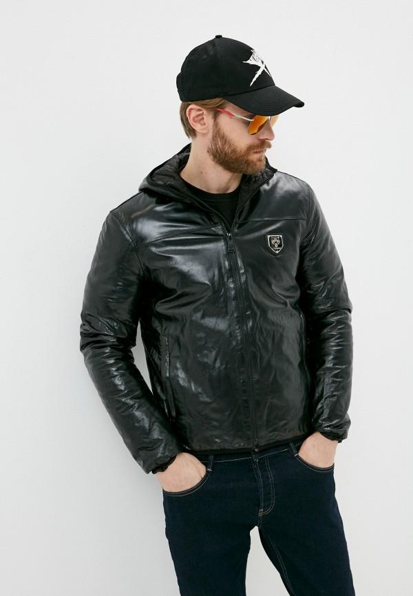 

Куртка кожаная Plein Sport, Черный