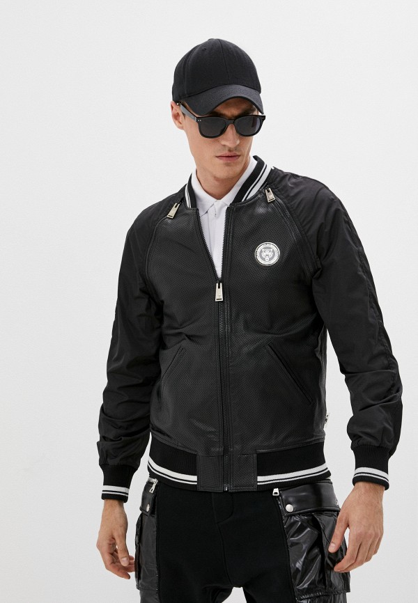 

Куртка кожаная Plein Sport, Черный