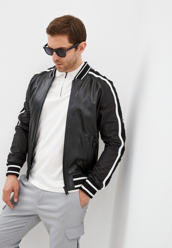 

Куртка кожаная Plein Sport, Черный