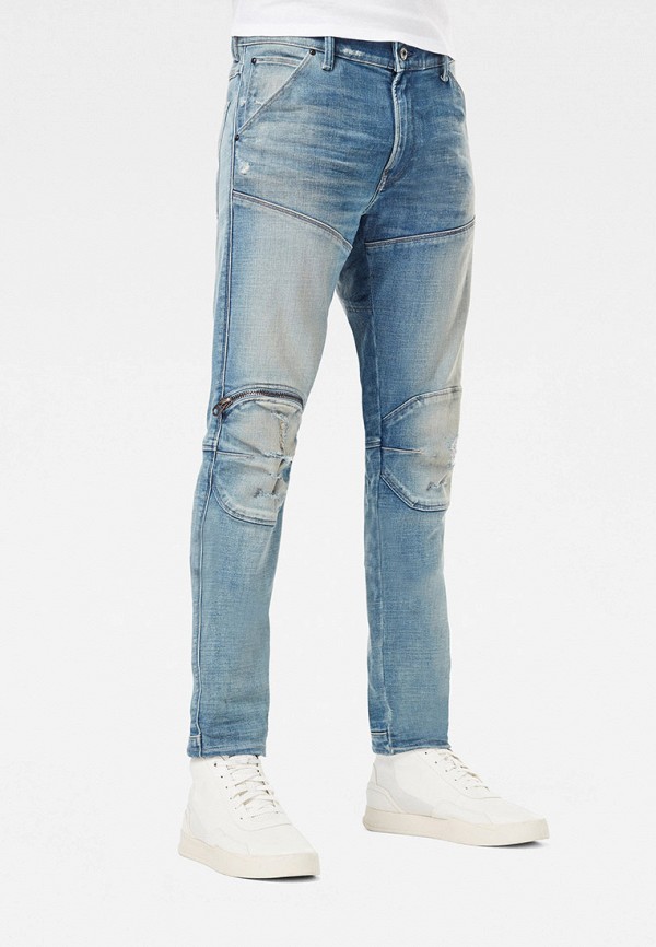 

Джинсы G-Star, Голубой, 5620 3D Zip Knee Skinny