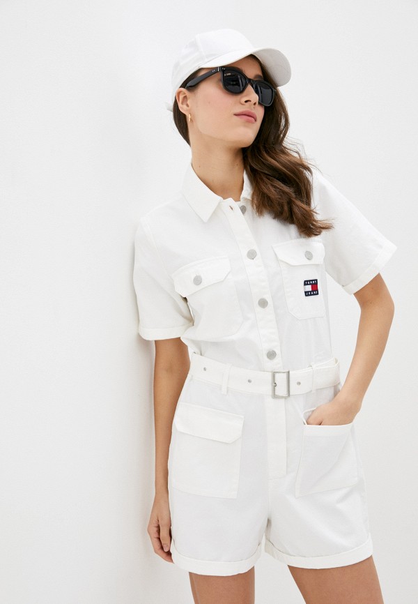 

Комбинезон джинсовый Tommy Jeans, Белый
