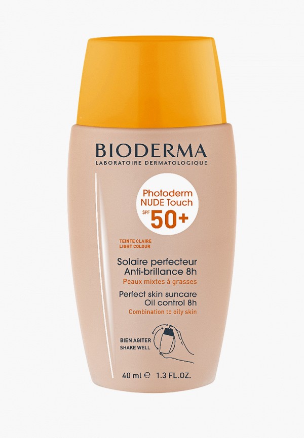 

Флюид для лица Bioderma, Бежевый, Фотодерм с тоном SPF 50+ (светлый оттенок), 40 мл