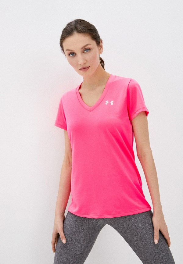 

Футболка спортивная Under Armour, Розовый, Tech SSV - Solid