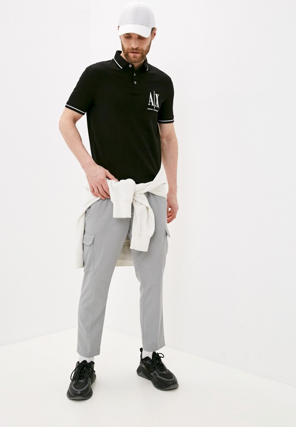 

Поло Armani Exchange, Черный