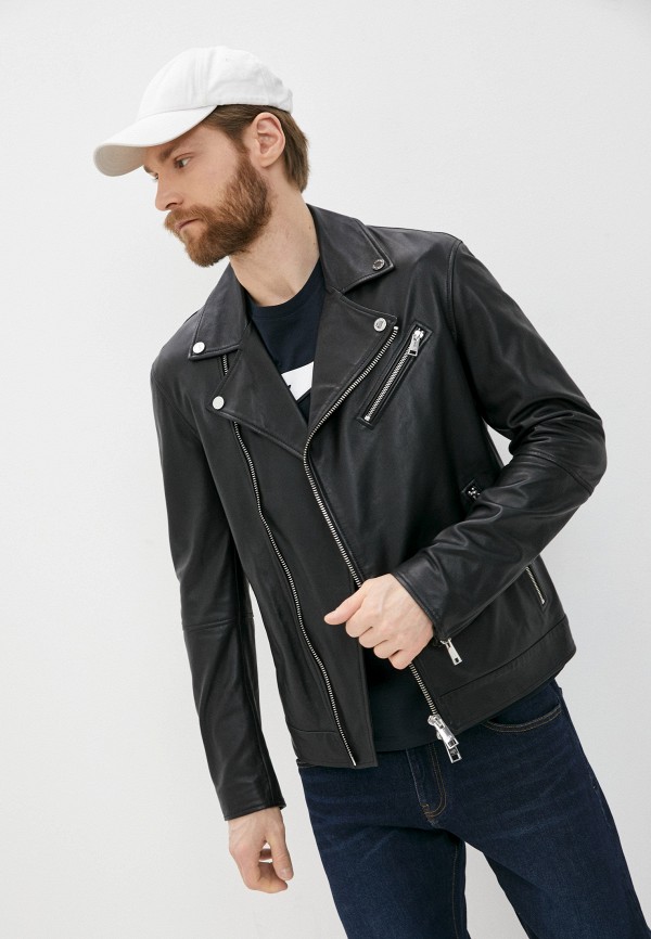 

Куртка кожаная Armani Exchange, Черный