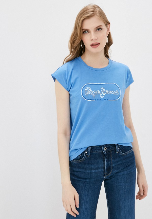 

Футболка Pepe Jeans, Голубой, CAROL