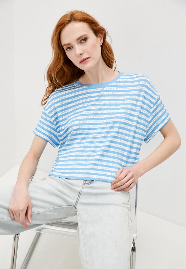 

Футболка Twinset Milano, Голубой, U&B