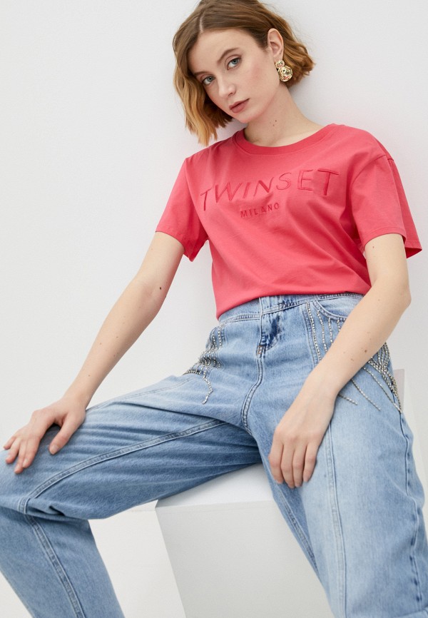 

Футболка Twinset Milano, Розовый, Twinset Milano RTLAAD259401