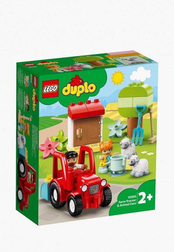 

Конструктор DUPLO LEGO, Разноцветный, Сельскохозяйственный трактор и уход за животными