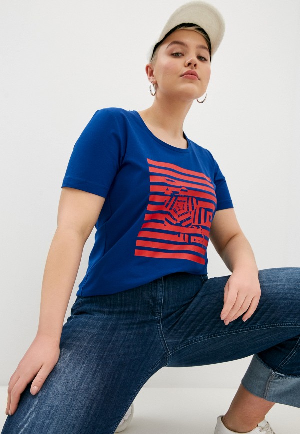 

Футболка Persona by Marina Rinaldi, Синий, VANIA NOW