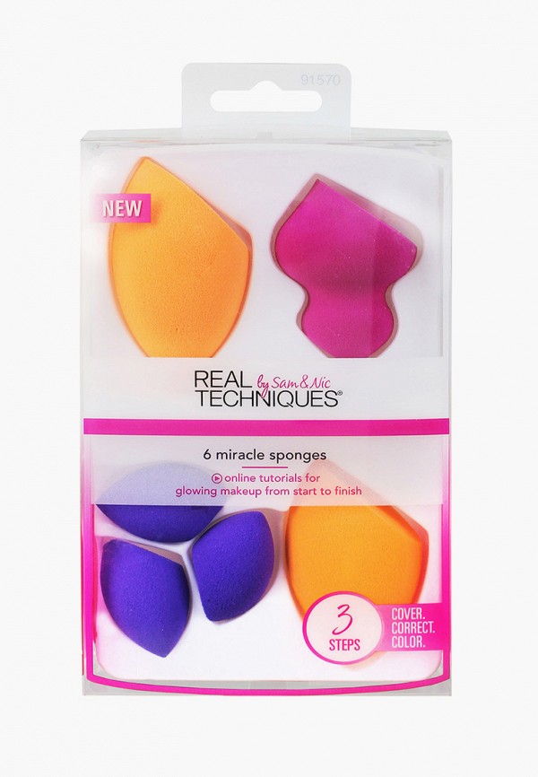 Набор спонжей для макияжа Real Techniques Miracle Complexion Sponges, 6 шт.