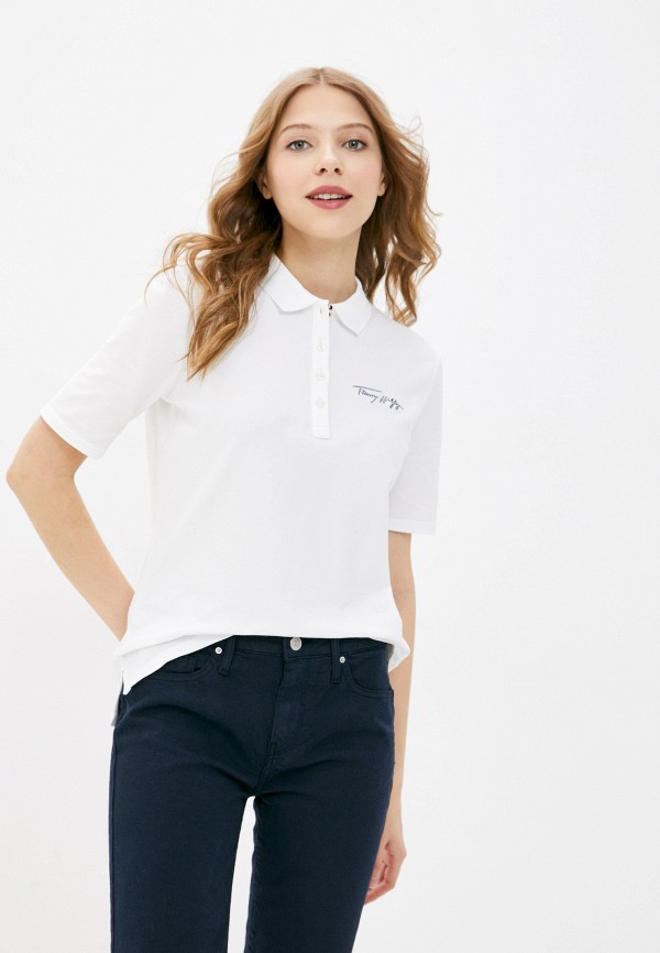 

Поло Tommy Hilfiger, Белый