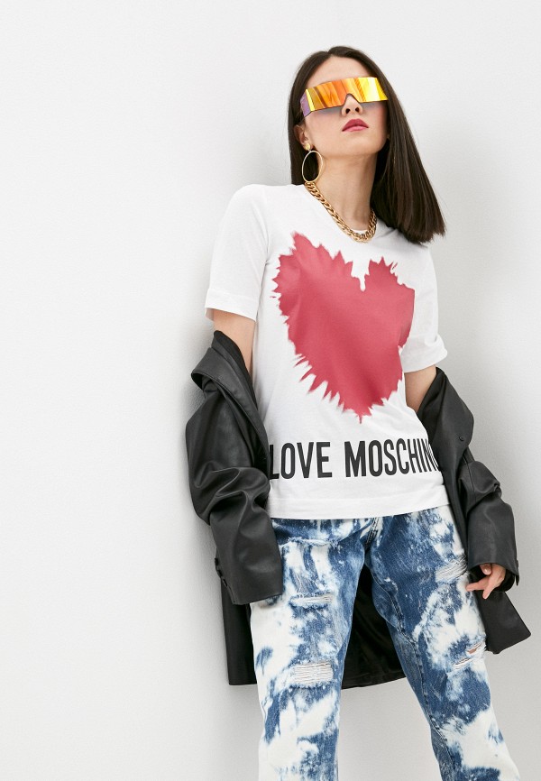 

Футболка Love Moschino, Белый