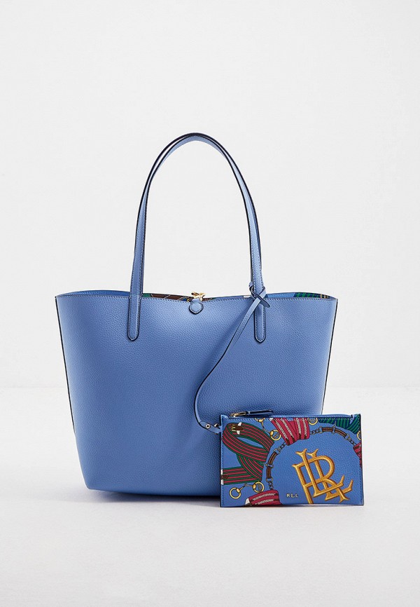 

Сумка и косметичка Lauren Ralph Lauren, Голубой, двусторонняя