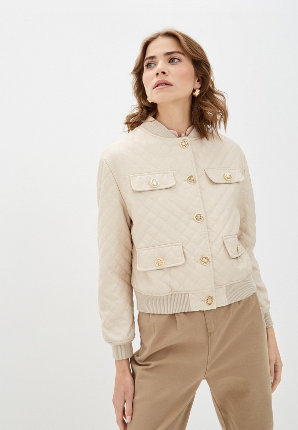 

Куртка кожаная River Island, Бежевый