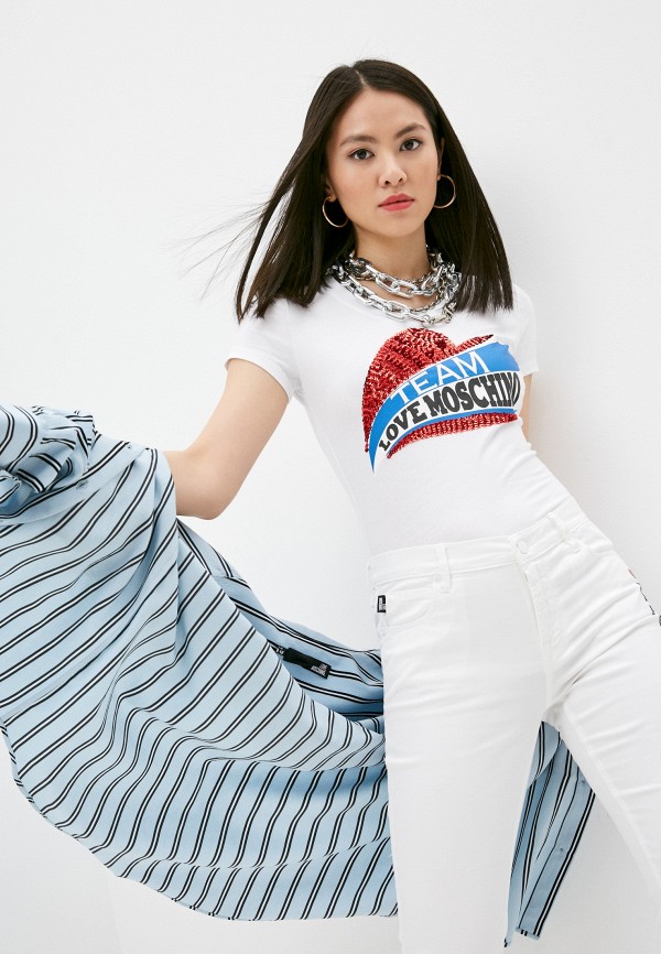 

Футболка Love Moschino, Белый