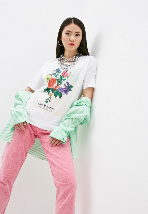 

Футболка Love Moschino, Белый