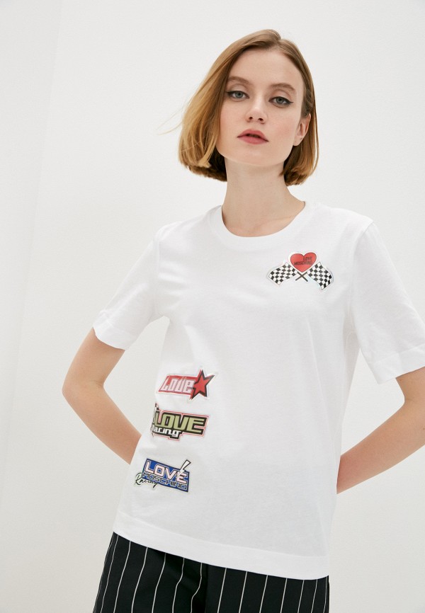 

Футболка Love Moschino, Белый, Love Moschino RTLAAD964801