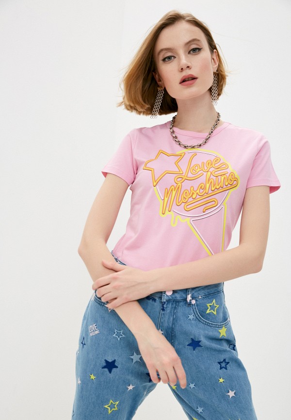 

Футболка Love Moschino, Розовый