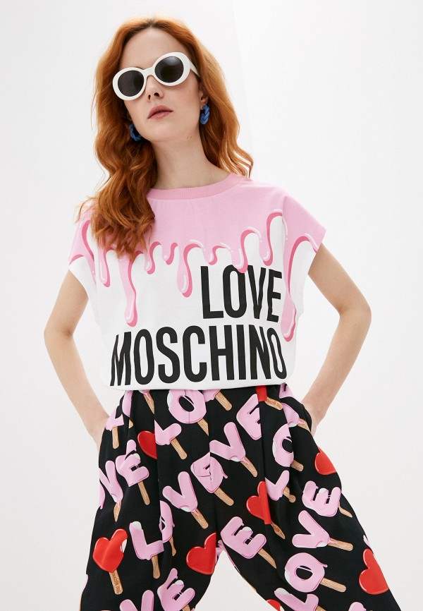 

Футболка Love Moschino, Белый