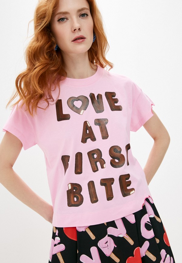 

Футболка Love Moschino, Розовый, Love Moschino RTLAAD967101