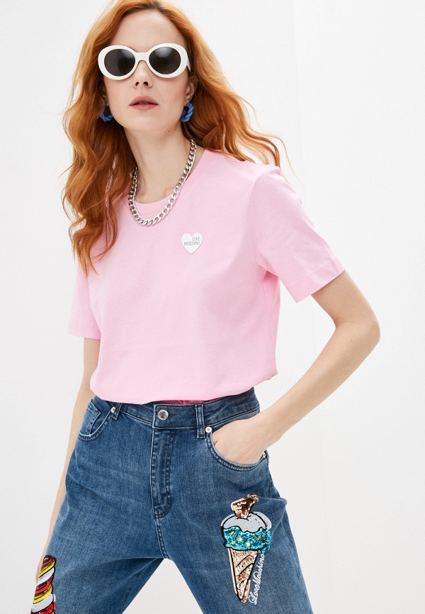 

Футболка Love Moschino, Розовый