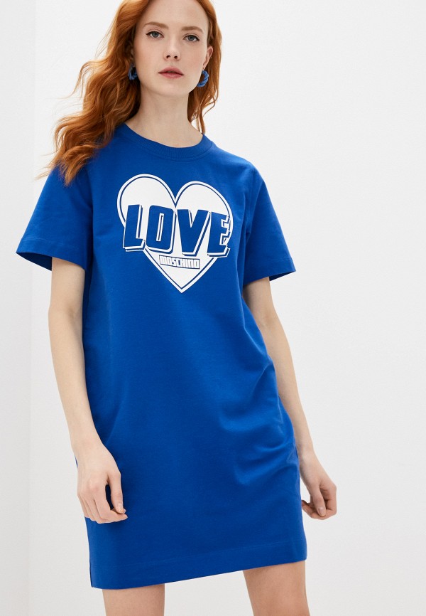 

Платье Love Moschino, Синий, Love Moschino RTLAAD967301