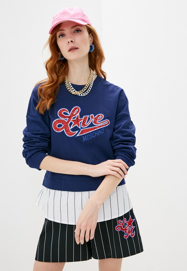 

Свитшот Love Moschino, Синий