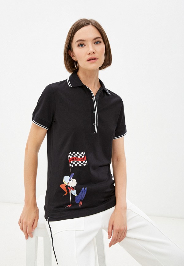 

Поло Love Moschino, Черный