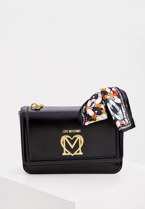 

Сумка Love Moschino, Черный, с шарфом-повязкой 15х100 см
